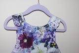 Blue Violet Bouquet Reversible Dress