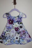 Blue Violet Bouquet Reversible Dress