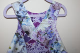 Blue Violet Bouquet Reversible Dress