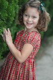 Peasant Dress - Classic Red Plaid