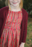 Peasant Dress - Classic Red Plaid