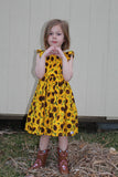 Sunflower Peasant Dress