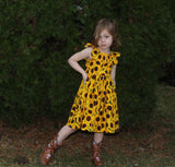 Sunflower Peasant Dress