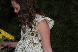 Natural Sunflower Peasant Dress