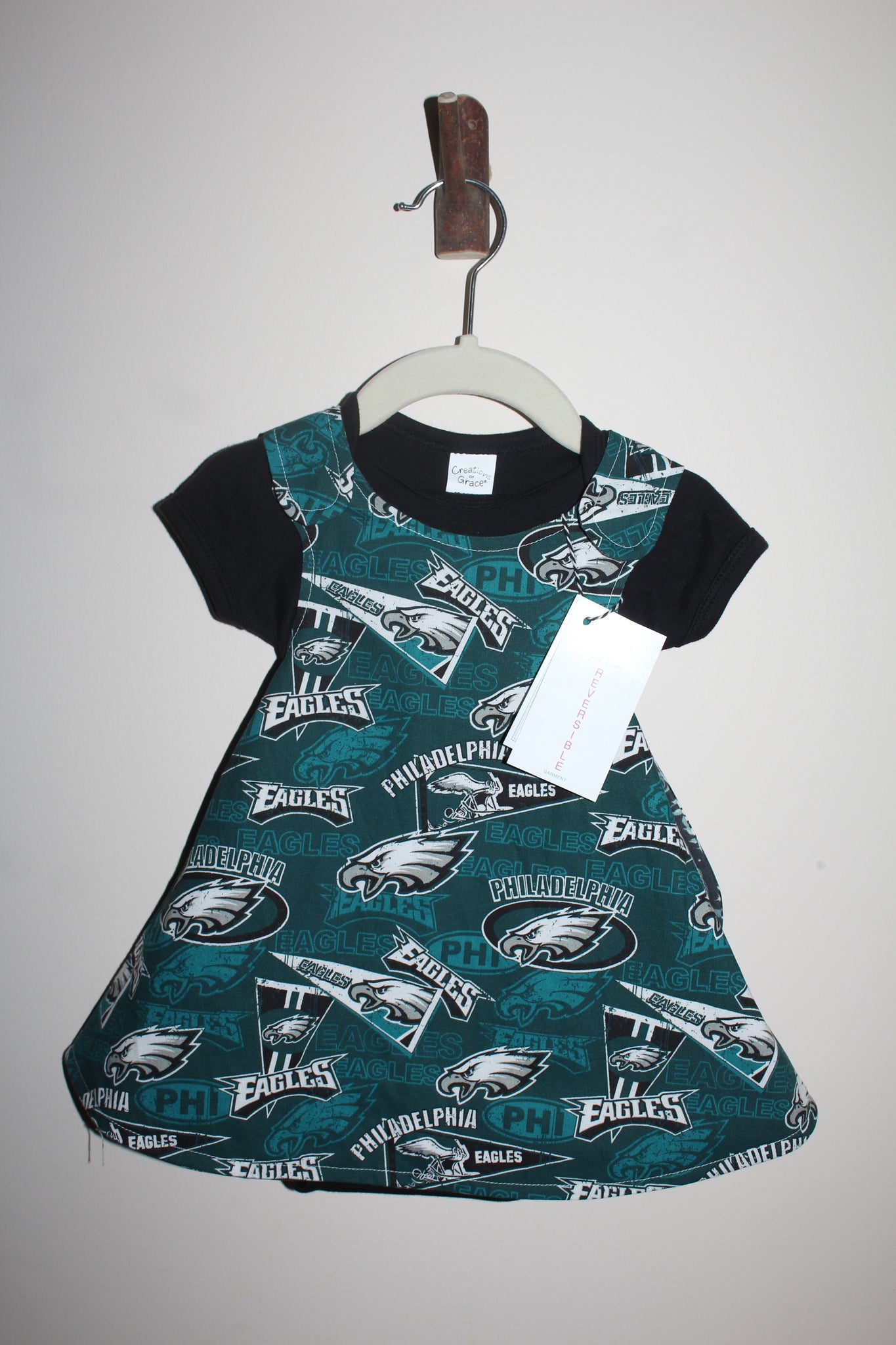 Eagles Reversible Dress – Sew Much Cooler Eagles Reversible Dress – Sew Much Cooler