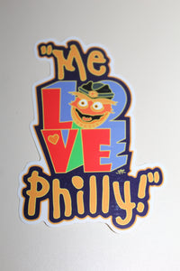 Gritty Loves Philly Sticker
