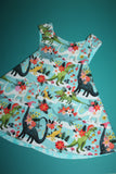 Holiday Dino Reversible Dress
