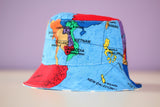 Reversible Sun Hat - World Map 6-12mths