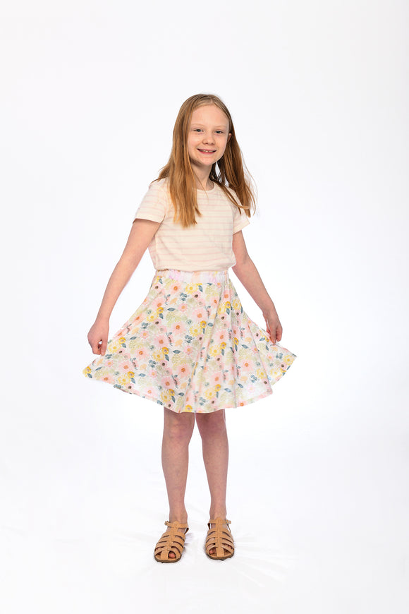 Pastel Bloom Twirl Skirt